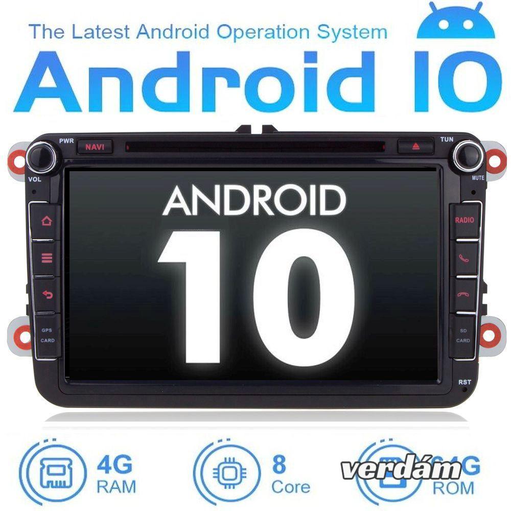 Eladó  8 Colos Android 10.0 Volkswagen Skoda Seat Multimédia GPS