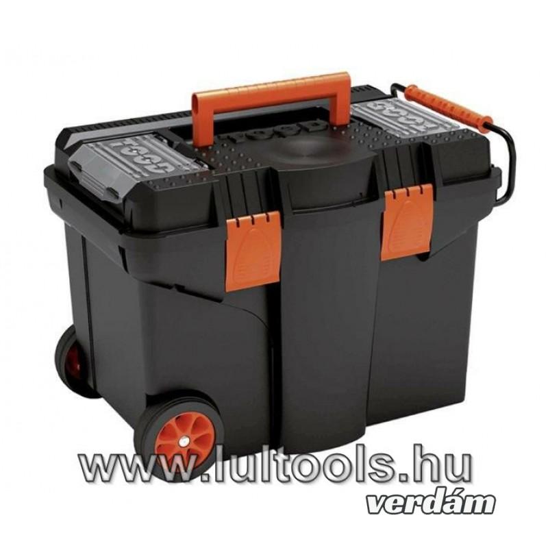 Eladó  Műanyag guruló koffer, húzó fogantyú 580x380x410mm